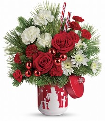Teleflora's Snow Day Bouquet from Backstage Florist in Richardson, Texas